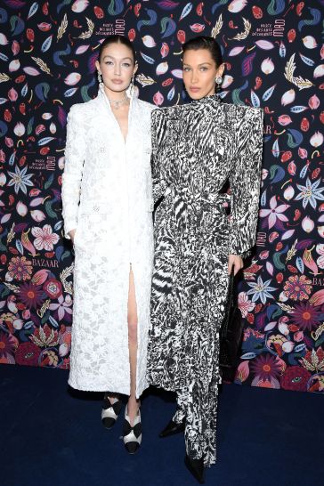 Gigi Hadid in Chanel Spring 2020 Couture and Bella Hadid in Balenciaga Spring 2020-3